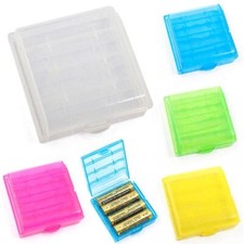 For 14500 10440 Battery Holder Storage 4 AA AAA Battery Box Battery Case