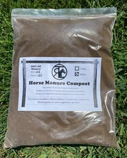 6 lb All Natural Horse Manure Compost. Aged. Sun dried. Plant fertilizer