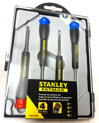 #ad STANLEY FATMAX 4 piece Precision Screwdriver Set FMHT62285 Free Spinning NEW $49.95
