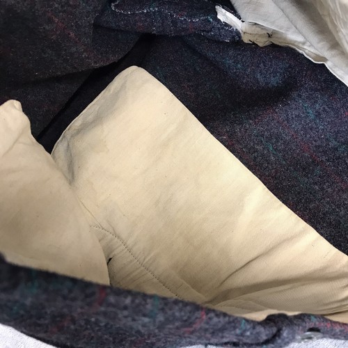 Vtg LL Bean Heavy Wool Pants Mens 42x29 Plaid Logger Hunting Trousers 50s 60s - Picture 18 of 21
