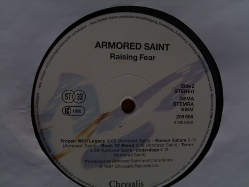 LP ARMORED SAINT - RAISING FEAR GEBRAUCHT - Bild 6 von 6