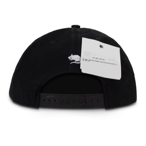 NWT STRAY RATS BLACK BLOCK CAP SIZE OS $46 - Picture 2 of 6