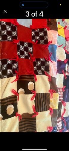 VTG handmade quilt - Picture 3 of 4