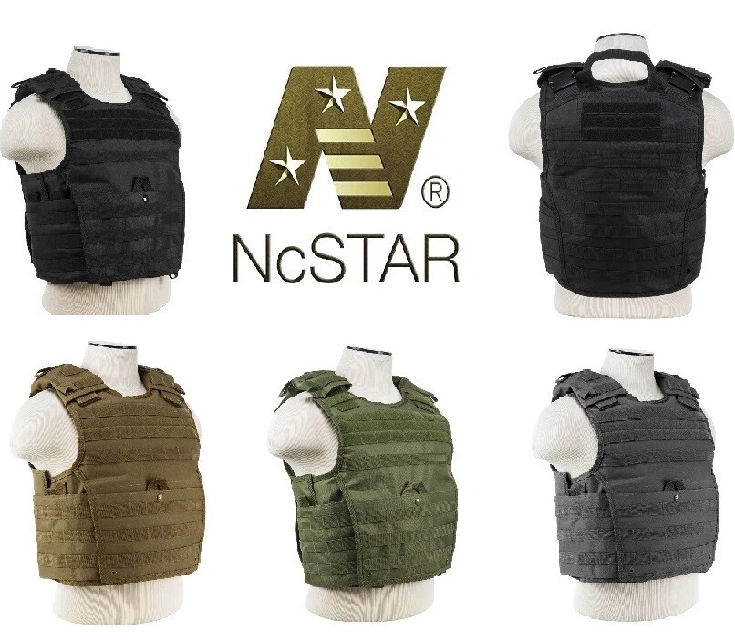NCSTAR VISM NcStar Expert Ballistic Plate Carrier Vest 2XL-4XL MOLLE Adjustable