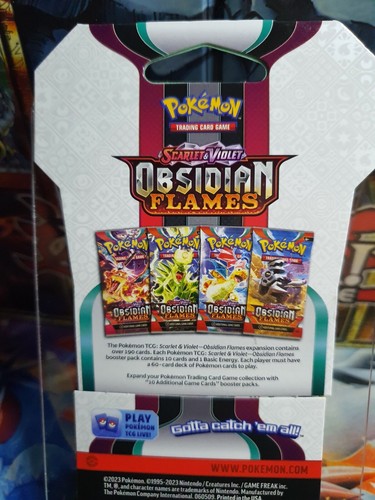 Obsidian Flames Blister Pack Tyranitar Art Pokémon - Picture 2 of 2