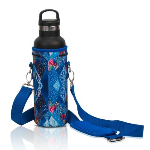 Made Easy Kit Neoprene Water Bottle Carrier Holder w/ Adjustable Shoulder Strap - Picture 49 of 309