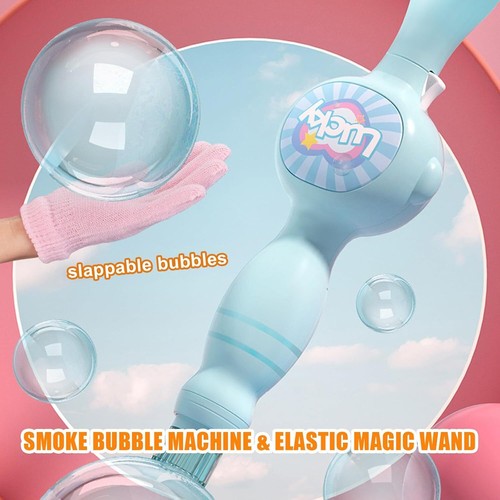 Colorful Smoke Bubble Machine, Elastic Fog Bubble Machines, Magic Interactive - Picture 3 of 15