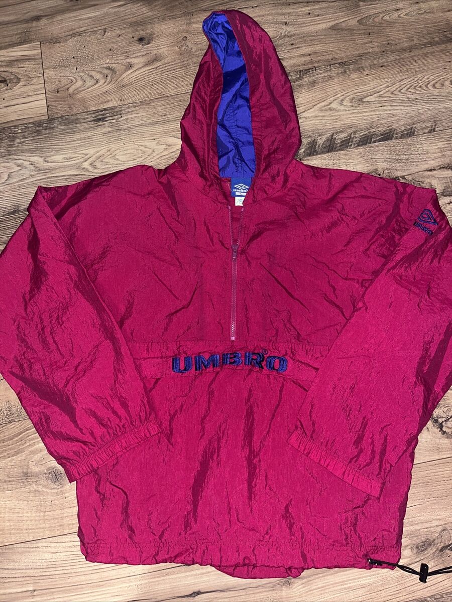 Vintage 90's Umbro England Green Flag Jacket Mens Track Top