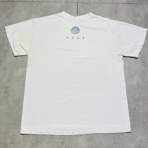 T-shirt vintage bon jovi band uomo bianco medio 2003 rock n roll y2k nostalgia - Foto 7 di 11