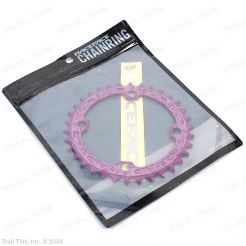 RaceFace Narrow-Wide 34T x 104mm Single Chainring 9/10/11-Speed Ring MTB Purple - Picture 3 of 4