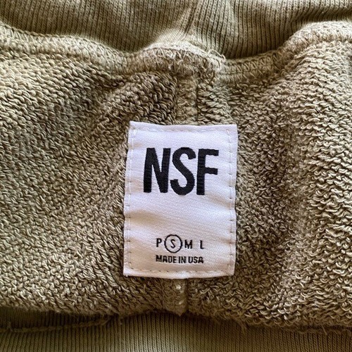 NSF Destroyed Sweatpant Mid Rise Jogger Casual Size Small Made in USA Cotton - Picture 8 of 8