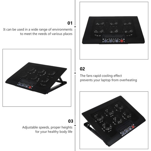 Adjustable Laptop Cooler Rack Laptop Stand Laptop Cooling Pad - Afbeelding 2 van 12