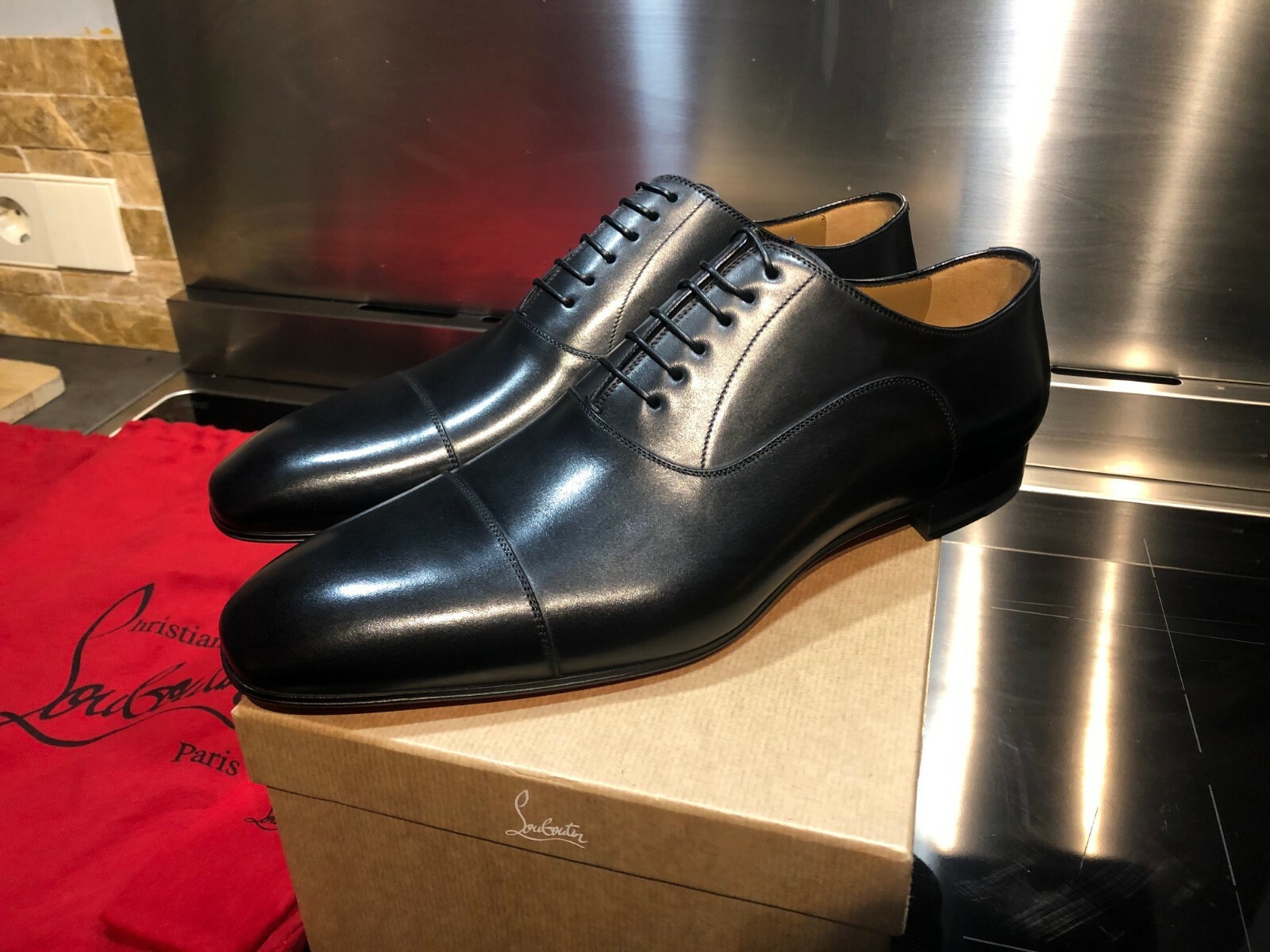 Christian Louboutin Greggo Black Derby 