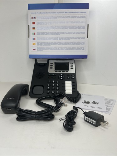 GRANDSTREAM GXP2130v2: 3 Line HD IP Phone w/Clr Display-VoIP Bluetooth EHS.*H* - Picture 3 of 10