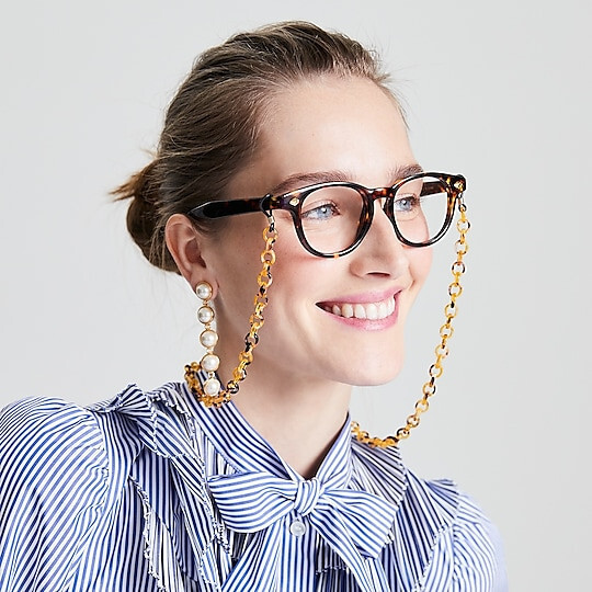 new J.CREW Round blue-light glasses tortoise color | eBay