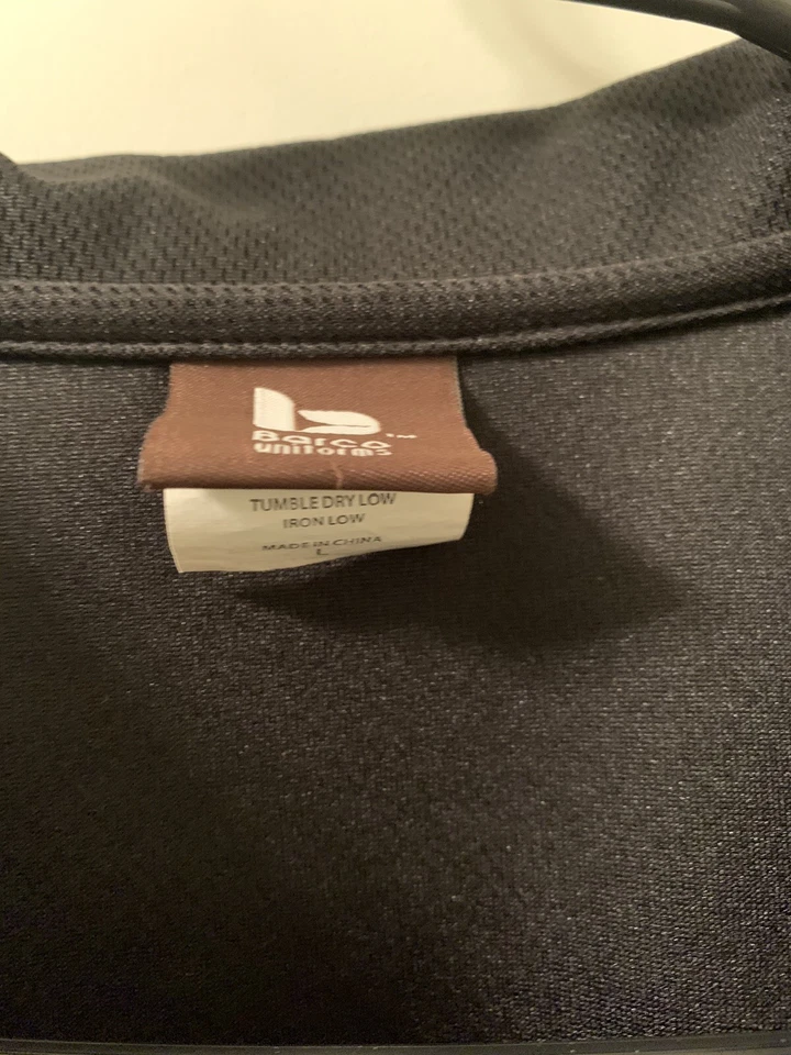 Camisa polo de empleado de manga corta Wendy's By Barco para hombre talla mediana negra Foto 4 de 4