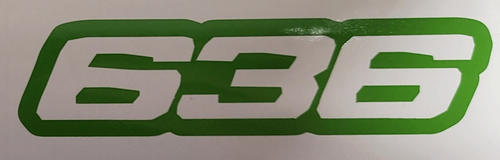 636 OUTLINE ZX6/636 MOTORCYCLE TANK TAIL FAIRING STICKERS DECALS (2) - Foto 5 di 12