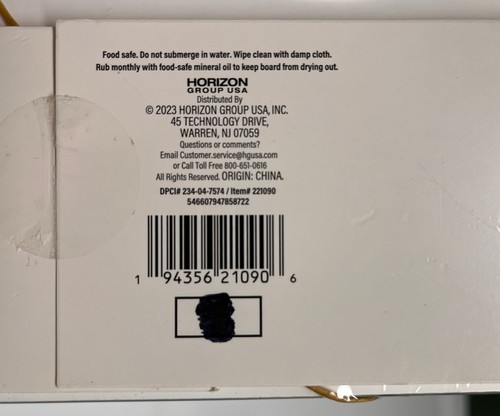 Horizon Glass Cheese Cutting Board with Spreader and Cheese Flags BEACH THEME - Picture 5 of 5