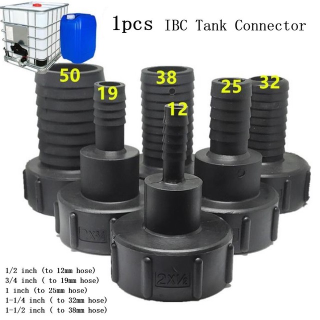 Joint IBC Tank Adapters 1 1-1/2\" 1-1/4\" 1/2 IBC Tank Cap S60 Plastic Joint IBC Tank Adapters 1 1-1/2\" 1-1/4\" 1/2 IBC Tank Cap S60 Plastic