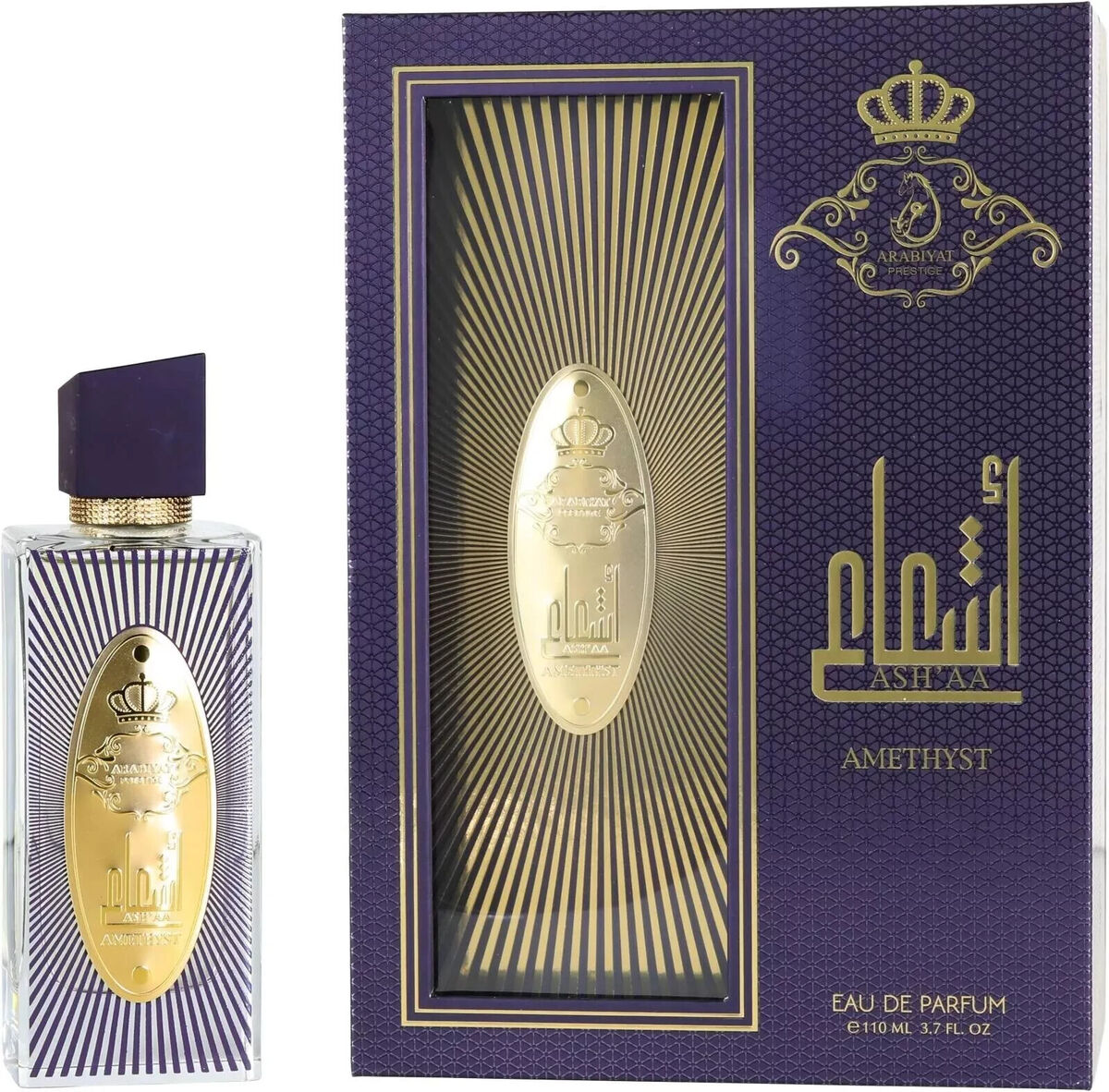 Arabiyat Prestige Ash'aa Amethyst Eau De Parfum Spray (Unisex) By Arabiyat Prestige - 3.7 oz Arabiyat Prestige Ash'aa Amethyst Eau De Parfum Spray (Unisex) By Arabiyat Prestige - 3.7 oz