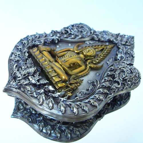 Thai Amulet Sema Coin Phra Buddha Chinnarat Phaya Krut Size 5" Bronze BE2566 - Picture 15 of 24