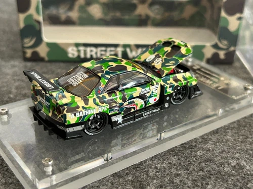SW 1:64 Camo Skyline GTR ER34 Tokyo Custom Sports Model Diecast Metal Car - Picture 3 of 10