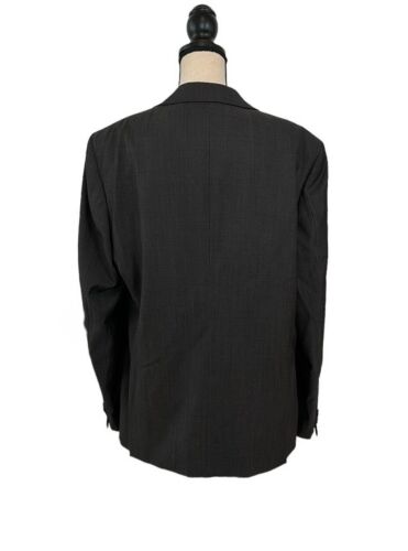 John Varvatos Charcoal Herringbone Wool Sport Coat Blazer Size 46R $399 - Picture 3 of 3