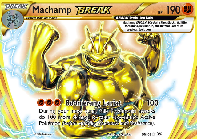 XY Evolutions Ultra Rare Holo Machamp BREAK 60/108 Pokemon Trading Card
