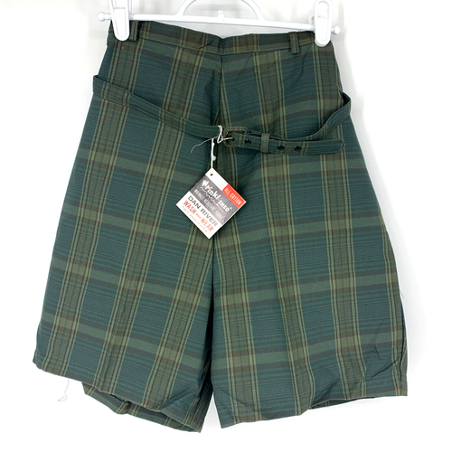Vintage Dan River Wash And Wear Womens Cotton Shorts Size 16F 50s/60s Plaid Belt - Picture 9 of 11