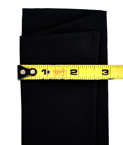 NEW PRADA Milano Solid Black 100% COTTON PREFOLDED Handkerchief Pocket Square - Picture 6 of 10