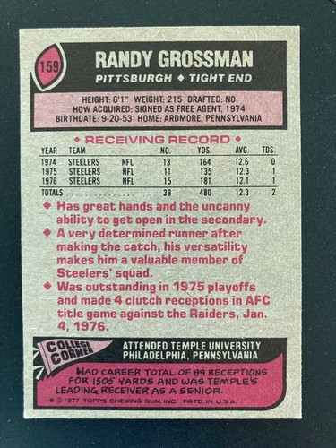 1977 Topps Football Cards #100-199 Pick from Photos .10¢ shipping after 1st one! - Picture 167 of 303
