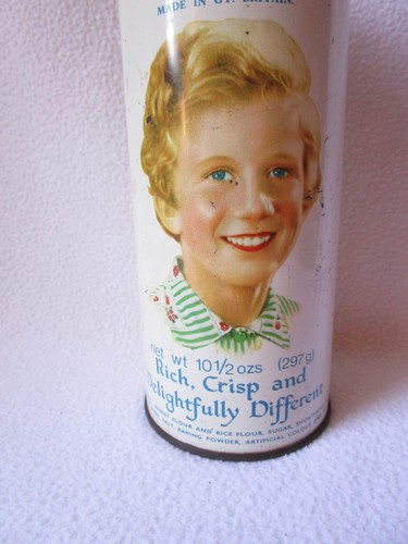 Country Maide Biscuits schöne alte runde Blechdose Keks-Dose 21x8cm made in GB - Bild 7 von 9