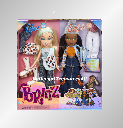 Muñeca Bratz Original Yasmin & Jade o Cloe & Sasha 12" Paquete de 2 20 Años Moda - Imagen 7 de 11