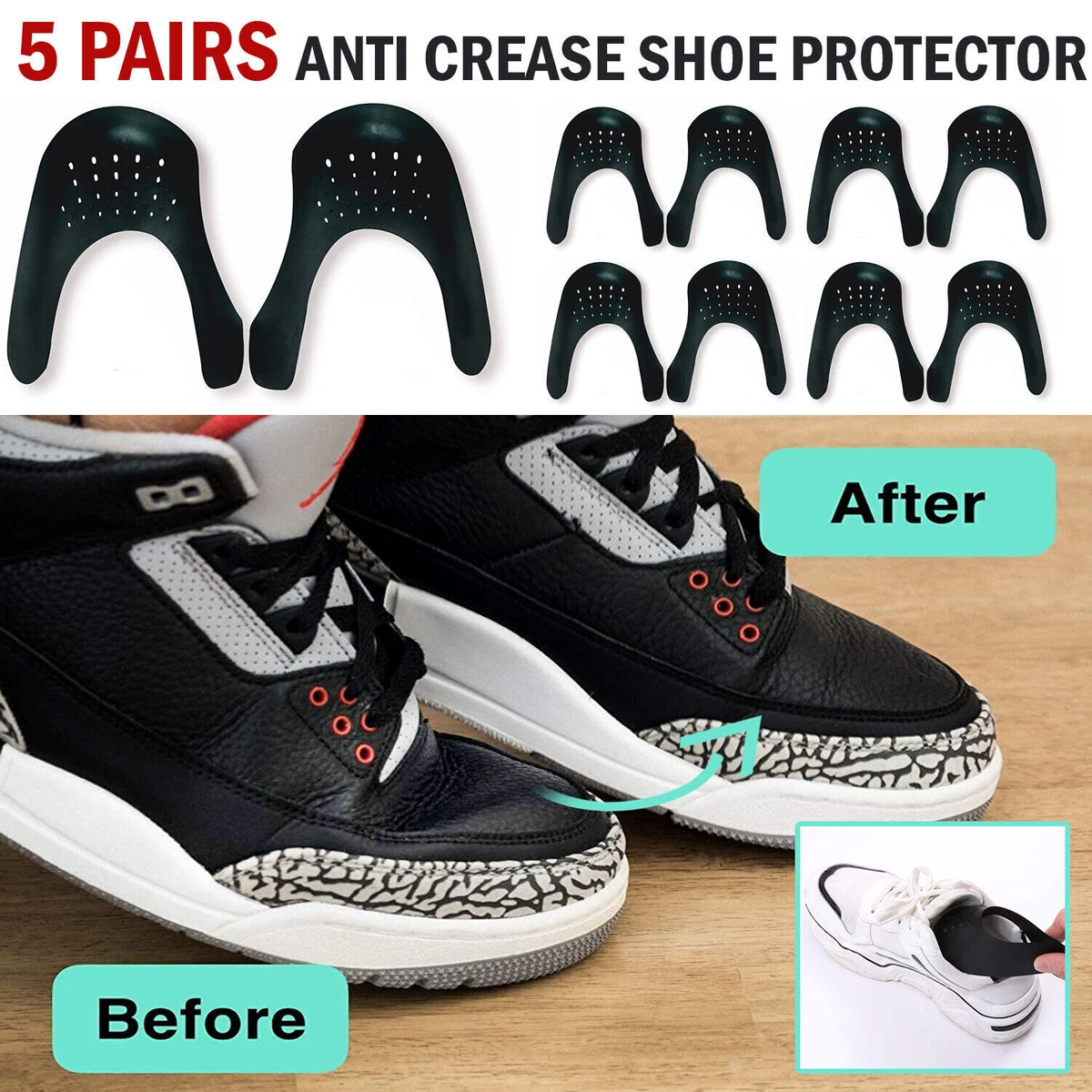 Par Protector Antiarrugas Para Zapatillas Zapatos