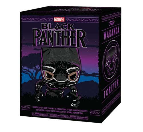 Funko POP Black Panther 273 Wakanda Box GITD Purple VIBRANIUM Sm Tee - Picture 3 of 3