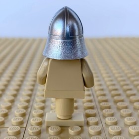 LEGO Castle, Fantasy Era: Metallic Silver Helmet #3844, cas337, 7090, NEW
