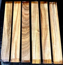 6 EXOTIC DRIED CANARYWOOD TURNING BLANKS TURNING WOOD LUMBER 1.5" X 1.5" X 12"