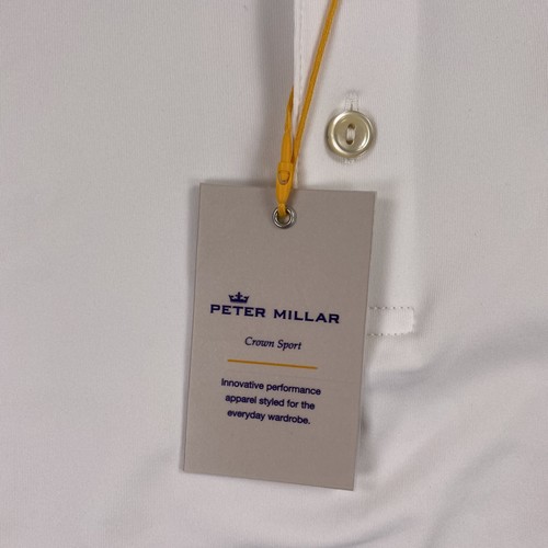 Polo Bettinardi Peter Millar estiva comoda uomo XL bianca blu fratelli - Foto 3 di 16
