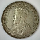 1928 Canada Silver 25 Cents Circulated Quarter Fine Canadian Coin Toned