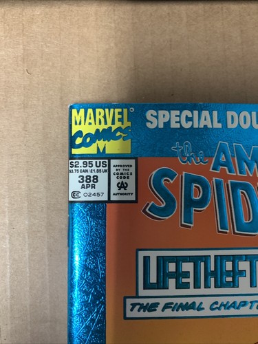 THE AMAZING SPIDER-MAN #388 (APR 1994 MARVEL) FOIL COVER - Picture 2 of 12