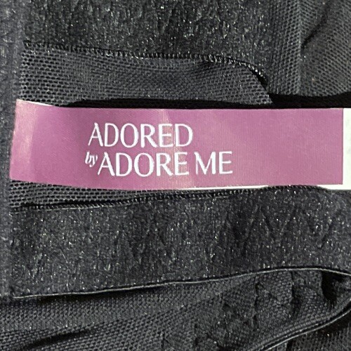NWT Womens Adored by Adore Me Mandy Unlined Wirefree Black Lace Bra Size Large - Picture 7 of 13