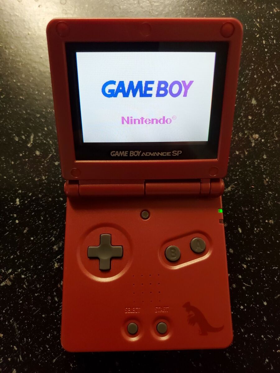 Nintendo Game Boy Advance GBA SP Red Famicom System AGS 101 Brighter Mint  New 