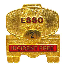 Esso Incident Free Award 2 Year Gas & Oil Lapel Pin