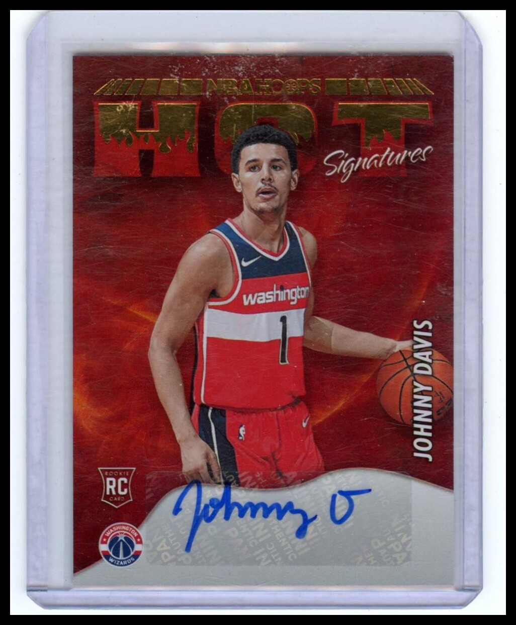 2022-23 Hoops #HSR-JDV Johnny Davis Hot Signatures Rookies