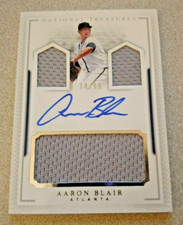 2016 National Treasures Player's Collection Auto #PCS-AA Aaron Blair Braves /99