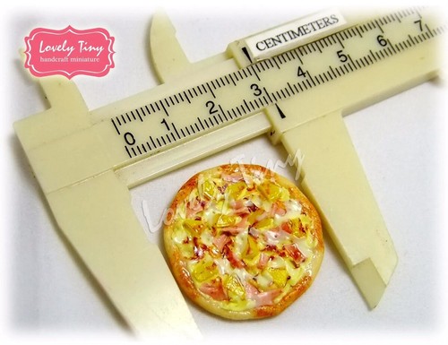 Casa de muñecas Barbi comida en miniatura pequeña pizza suprema mini pastel de lujo entero 👻🧲 1 pieza - Imagen 6 de 12