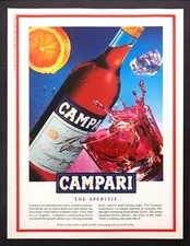1993 Campari Aperitif Bottle photo "Nothing Else Quite Like It" vintage print ad