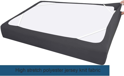 Box Copriletto Primaverile Tessuto Elastico Avvolgente 4 Lati Gonna Letto King Size Profondità 13" - Foto 18 di 40