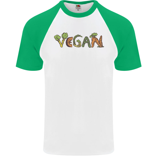 Camiseta De Béisbol S/S Para Hombre De Verduras Veganas - Picture 44 of 50