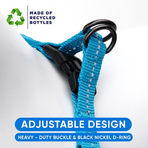 Reflective Dog Harness or Puppy Harness Recycled Extra Small Small Medium Large - 第 5/17 張圖片